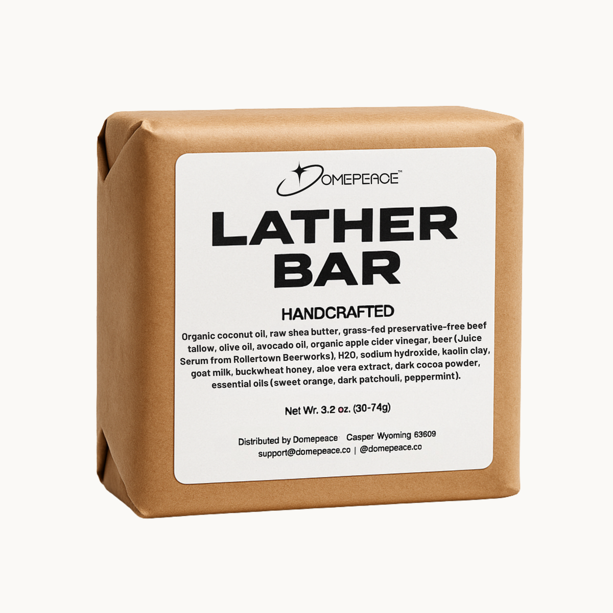 Domepeace Lather Bar shaving soap for bald heads